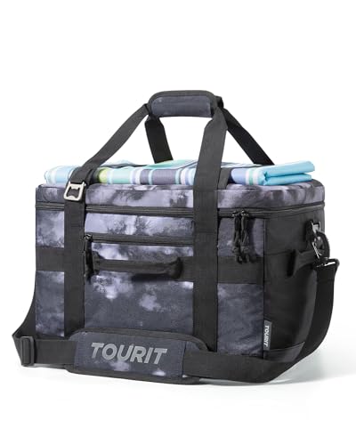 TOURIT Soft Sided Cooler Bag 30/48/60Can, Collapsible & Leakproof Ice Chest