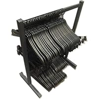 Wooden 3 Tier Clothes Rack Organizer Space Saving Trouser Rack for Closet Organization 90 cm Height (100x40x90cm)