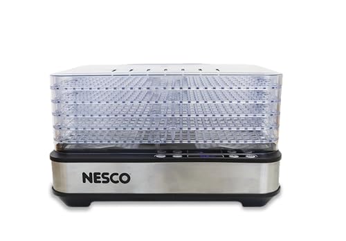 NESCO FD-5TC Snackmaster Food Dehydrator – 5 BPA-Free Trays, Adjustable Temp Control, Compact Design for Jerky, Fruit, Herbs, Pet Treats, 420W by NESCO - Image 6
