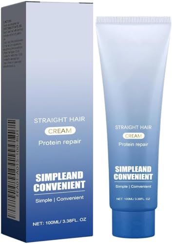 Bálsamo alisador y acondicionador dos en uno, reparador de proteínas, intensamente suave y brillante, apto para cabello seco, dañado y rizado, nutritivo e hidratante.