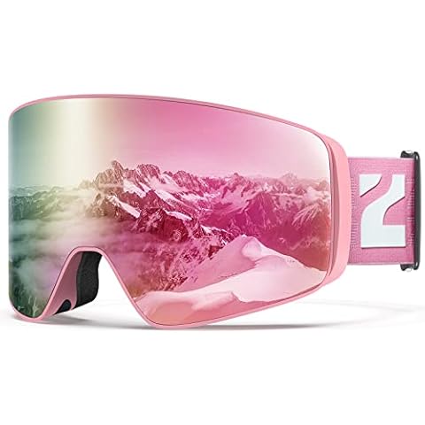 ZIONOR Ski Goggles, X12 100% OTG Snow Goggles Detachable Lens for Men Women Adult Cover