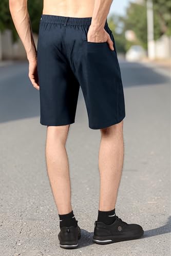 Image of RynoGear Linen Blend Shorts for Men || Shorts Pant for Men || Casual Shorts for Man