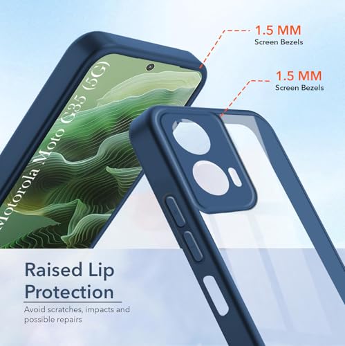 Image of Jkobi Ultra-Hybrid Back Cover Case for Motorola Moto G35 5G (Lifetime Anti Yellow | Anti Scratch | Crystal Clear Shockproof)