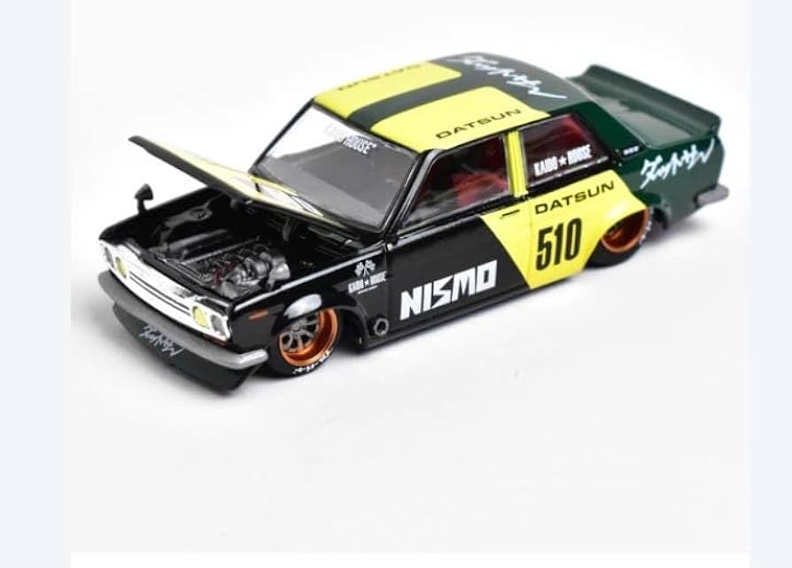 ２５　街道ハウス　ダットサン　ストリート　510 レーシング Amazon.co.jp: MINI GT 街道はうすダットサン・ストリート 510