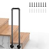 ✔【Sûr et fiable】: La conception de la rampe d'escalier est ergonomique, facile à saisir, sûre et adaptée à diverses décorations de maison ; la rampe d'escalier latérale peut supporter plus de 400 lb, offrant ainsi la sécurité aux personnes qui ont des difficultés à monter et descendre les escaliers.