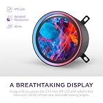 NZXT Kraken Elite 240 RGB 2024 - AIO CPU Liquid Cooler - 240mm Radiator - F240 RGB Core Fan - Customizable 2.72" IPS LCD - NZXT Turbine Pump - AMD® AM5, AM4 - Intel® LGA 1851/1700, 1200/115X - Black - Image 3