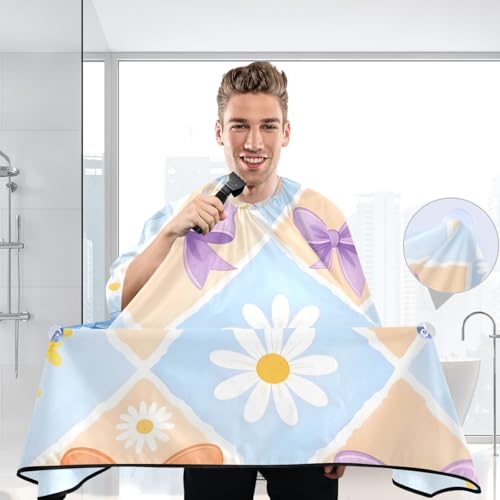 Capa para Corte de Cabello Impermeable con Lazo Floral Spring miniatura 5