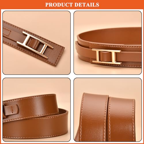 Women's Fashion Wide Waist Strap Genuine Leather Belts Solid Color Classics Belt for Dresses Overcoat2