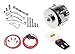 JEGS 50545K Alternator Kit with Billet Mounting Bracket [1-Wire, GM]