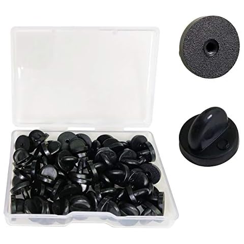 Lapel Pin Backings,Butterfly Clutch Pin Backings PVC Rubber Pin Backs Pin Keepers Cover