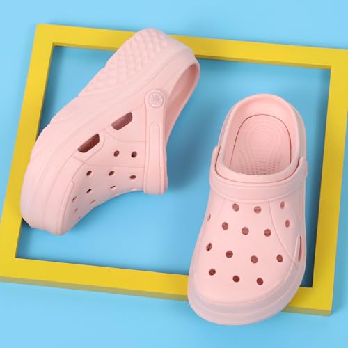 Image of SECHRITE Womens Platform Clogs Garden Shoes Waterproof Beach Pool Sandals Summer Mules Home Slippers Shower Shoes