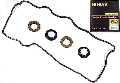 VS50304R-1 1987-2000 Engine Valve Cover Gasket & Spark Plug Tube Seals Compatible with 1987-2000 Toyota Camry, 1987-1999 Celica,1991-1995 MR2, 2.0L 2.2L L4 3SFE 5SFE VC2005