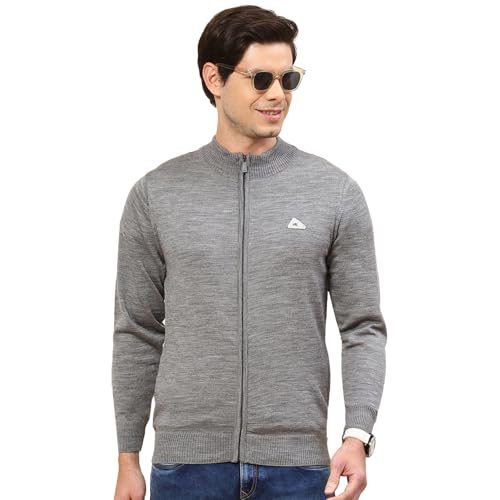 Image of Monte Carlo Men Regular Fit Full Sleeve Solid T Neck Winter Pullover (Pack of 1)