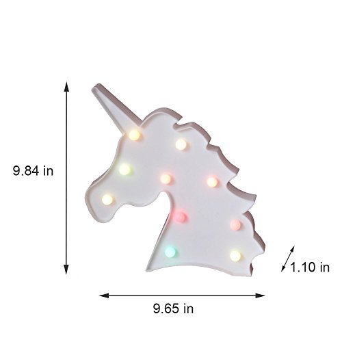 Unicorn Led Night Light Decorative Marquee Signs Light-Wall Decoration For Living Room,Bedroom,Home, Christmas,Party As Kids Gift (Battery Operated) (Colorful Unicorn Head) #TOP3