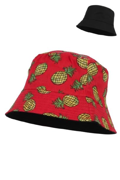 fabseasons Unisex Cotton Reversible Bucket Hat – Packable Double-Sided Summer Beach Sun Hat for Men, Women & Teens – Stylish Travel Fisherman Cap-picture-38