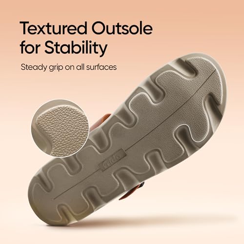Image of Frido Cloud Comfort Orthopaedic Sandals for Women | Arch Support & Heel Cushion | Anti-Slip Sole, Adjustable Buckle | Lightweight Soft PU Footbed | Available in Open Toe & Toe Separator Style