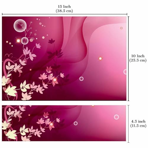 Image of Full Laptop Skin Stickers HD Quality Sticker for Laptops Upto 15.6 inch (Dustproof|Waterproof|Scratchproof|Reusable) - BE MRN FLRL FL2