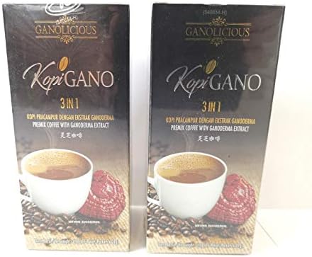 2 Boxes Gano Excel Gano Cafe 3 In 1 Instant Coffee (15 Sachets x 2)