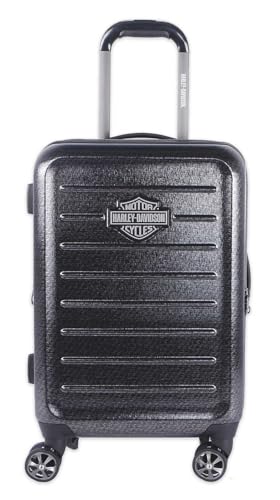 Harley-Davidson 22 in. Cruiser Hard Sided Expandable Wheeling Luggage, Charcoal