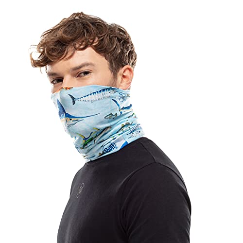 Image of BUFF CoolNet UV Neck Gaiter, UPF 50 Sun Protection, Breathable, Versatile, Quick Dry Face Mask, Fishing Designs, Adult Size