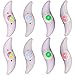 8 Pièces Lumières Rayon Roue Imperméables, Vélo Parlé Lumière, Étanche ABS Feux de Rayon Vélo avec 3 Modes de Flash LED Lampes au Néon pour La Décoration Vélos, l'Avertissement La Nuit (4 Couleurs)