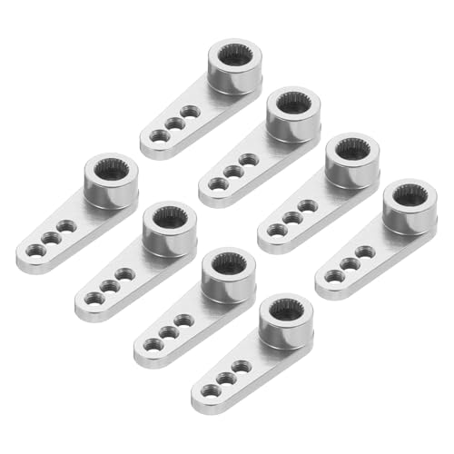 QUARKZMAN 8 Stück Aluminium Servo Horn 25T Servo Horn Lenkung Kurzer Arm 28mm Länge Silber Geeignet für DIY RC Auto/Boot/Flugzeuge Boot Modell Zubehör QUARKZMAN 8 Stück Aluminium Servo Horn 25T Servo Horn Lenkung Kurzer Arm 28mm Länge Silber Geeignet für DIY RC Auto/Boot/Flugzeuge Boot Modell Zubehör
