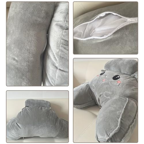 Coussin de lecture chat mignon pour lire au lit confortablement - 3