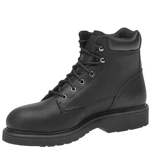 Men's 6" Brawny Leather Work, 9 2E US, Black4