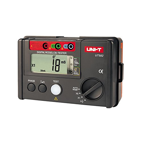 UT582 Digital RCD (ELCB) Tester AUTO RAMP Leakage Circuit Breaker Meter with Mis-Operation Buzzer