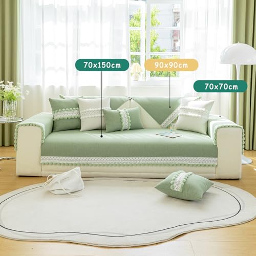 Housse de canapé moderne personnalisable vert premium - 7