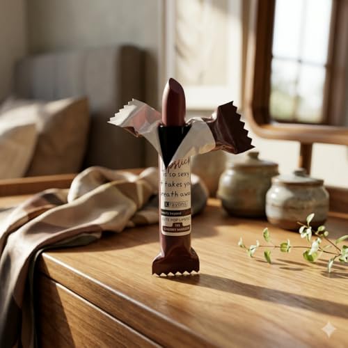 Image of Krayons Cute Pop Matte Lipstick for Women - Shade 195 Cherry Maroon, India's 1st Twist-Wrap Lip Stick, Long Stay Waterproof Lipstic, Rich Pigmented Daily Wear Matt Lipsticks, 3.5g