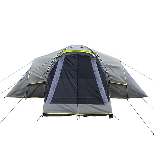 Carpa de camping para 10 personas, gris oscuro, fácil armado miniatura 1