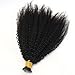ZigZag Hair Afro Kinky Curly F Tips Microlink Human Hair Extensions 1g/strand 100g Plastic Fearther F Tips Bundles 4B 4C Nano Ring I Tip for Black Women (18 Inch, 4B 4C)