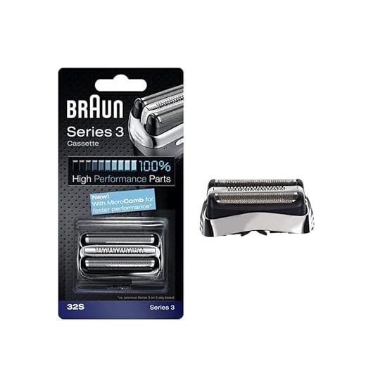 Braun reservdel folie- och skärkassett – 32S, serie 3 – silver