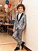 Red Boys Sequins 2 Piece Suit Boy Fashion Suits Sequin Pageant Formal Tuxedo Prom Party Dance Performance Size 3