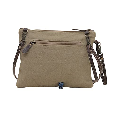 Myra Bag Western Canvas Crossbody Handbag for Women - Cotton & Upcycled Leather Shoulder Bag Estonian3