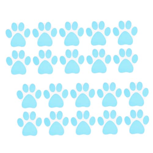 KONTONTY 20pcs Slip Tub Stickers Cartoon Dog Footprint Decals for Bathroom Safety Self Adhesive Non Slip Prevention for Bathtubs and Slippery Surfaces