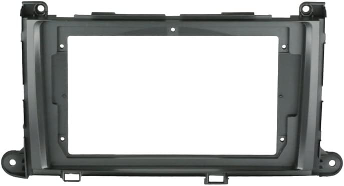 Miniatura 4 de 9 pulgadas de radio de coche estéreo tablero marco Fascia bisel panel con arnés de alimentación cable compatible con Toyota Sienna XL30 2010 11 12