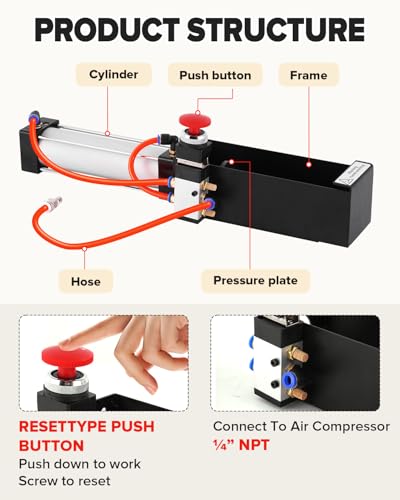 YUCHENGTECH Small Pneumatic Can Crusher for Recycling 12oz~16oz Cans Aluminum Can Smasher Heavy Duty Pneumatic Cylinder Cans Crusher for Aluminum Seltzer, Soda, Beer Cans and Bottles - Image 6