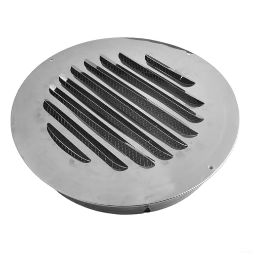 Grille d'aération ronde 300 mm en acier inoxydable pour ventilation murale extérieure Eawfgtuw - 2