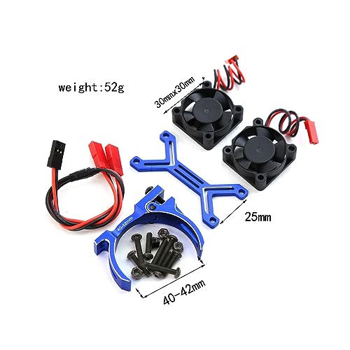 Ventilador de refrigeración de motor RC disipador doble 4068 4268 para Arrma 1/8 2