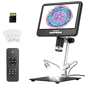 Andonstar AD207S Pro 10.1'' HDMI LCD Digital Microscope, Coin Microscope Full View for Error Coins with Light, UHD 2160P Video Soldering Microscope, Biological Microscope Kit, PC/TV Compatible, 32GB