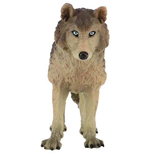 Wolf Figur Spielzeug Tiermodelle Figur Spielzeug Simulation Wild Bildung Dekoration Wolf Spielzeug umweltfreundlich Kunststoff Mini Dekoration Kinder Natur Wissenschaft Spielzeug(Cyan) – Bild 5
