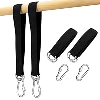 Schaukel Befestigung 50cm Schaukelseil mit Schaukelhaken - 2 Stück Hängematten Befestigung Schaukelseile Seil mit Karabiner für Baumschaukel Hält bis zu 400kg, Schaukelverbinder Aufhängung Hängesessel