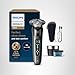 Philips Norelco Shaver i9000, Wet & Dry Electric Shaver, Dark Slate, SenseIQ Technology, Triple Lift & Cut System, 360 Rotating Dual SteelPrecision Precision Blades, Quick Clean Pod, X9002/82