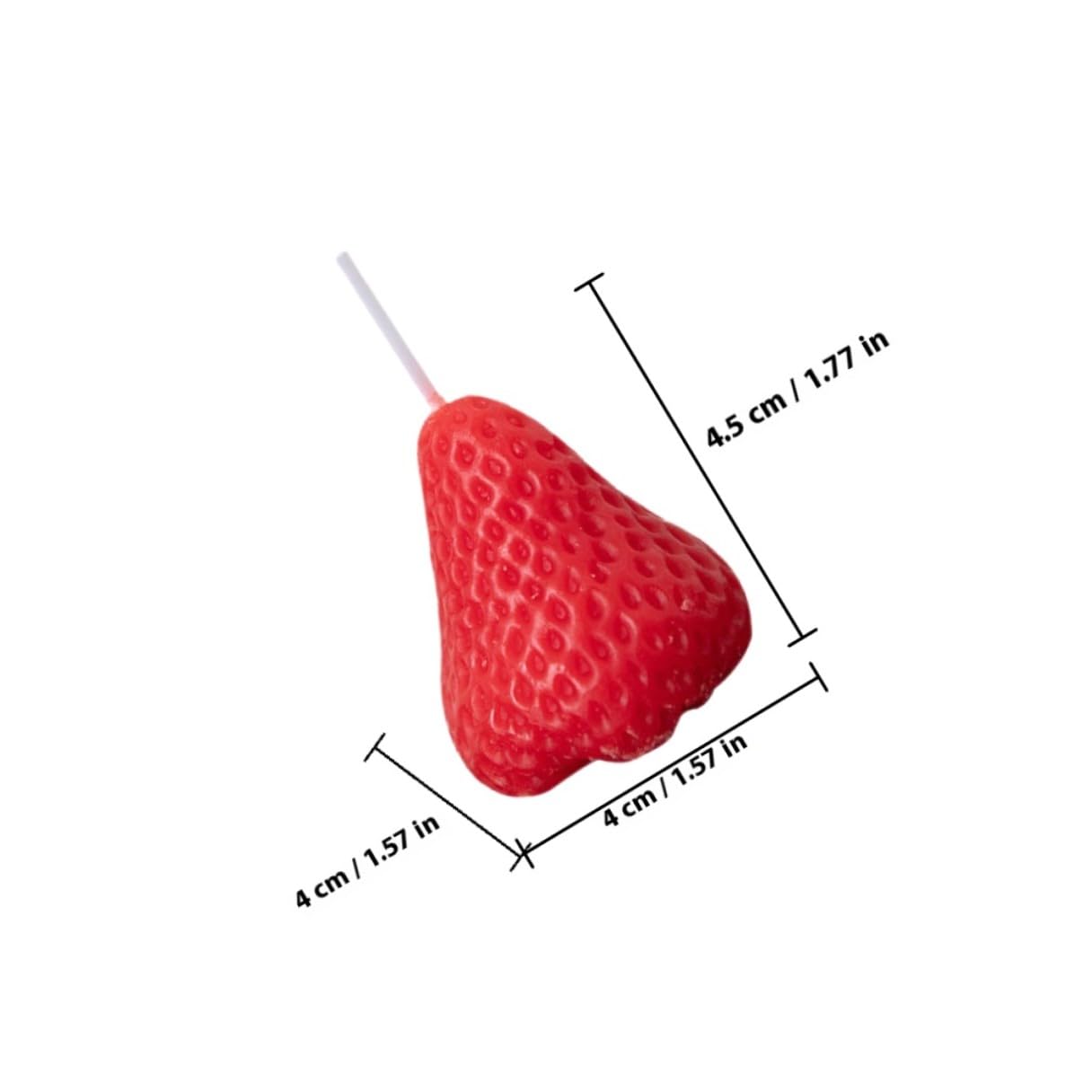 Set 9 Candele Profumate alla Fragola in Paraffina, Decorazioni Alimentari Sicure senza Fumo, Candele per Aromaterapia e Feste, per Casa e Regalo a Donne e Amiche
