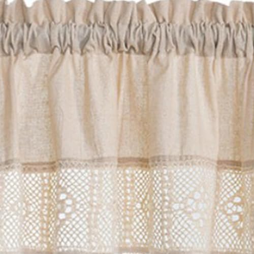 JTPMYFT Leinen-Baumwollgaze Kurzer Vorhang 150*60cm