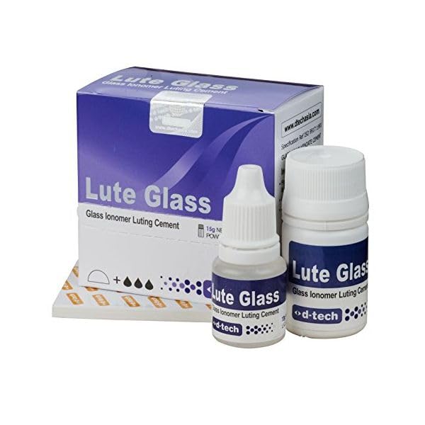 D-TECH LUTING GLASS 15G POWDER + 13G LIQUID/PACK OF 1 SET/D-TECH GLASS IONOMER LUTING CEMENT (10)