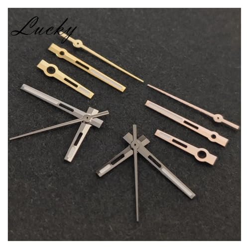 Aiguille de montre NH35 argent avec index luminescent vert C3 pour modification - 5