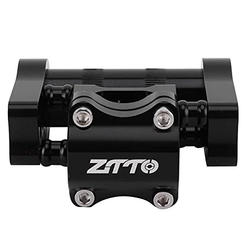 Attacco Manubrio MTB Lega di Alluminio ad Alluminio ad Alta Resistenza in Bicicletta CNC 25. Doppio Gambo della Bici Pieghevole Regolabile da 4 mm Attacco Manubrio